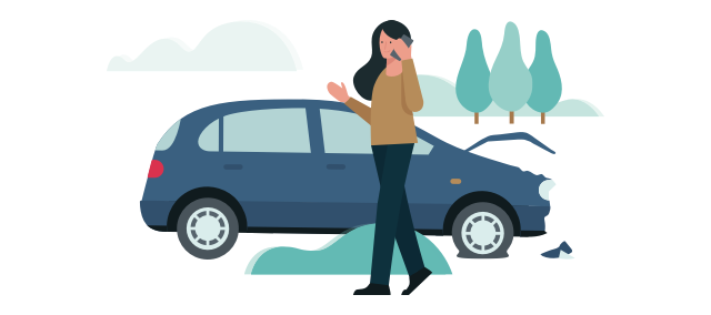 woman talking on a phone next to a car woman talking on a phone next to a car